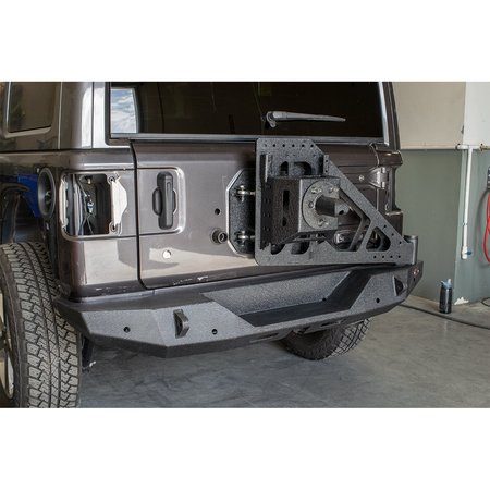 Dv8 Offroad JEEP JL TIRE CARRIER ADD ON 18-PRESENT WRANGLER JL FOR RBJL-01 AND 06 TCJL-06